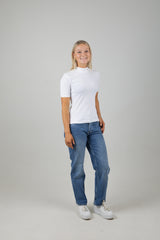 CORE MOCK RIB T-SHIRT WHITE