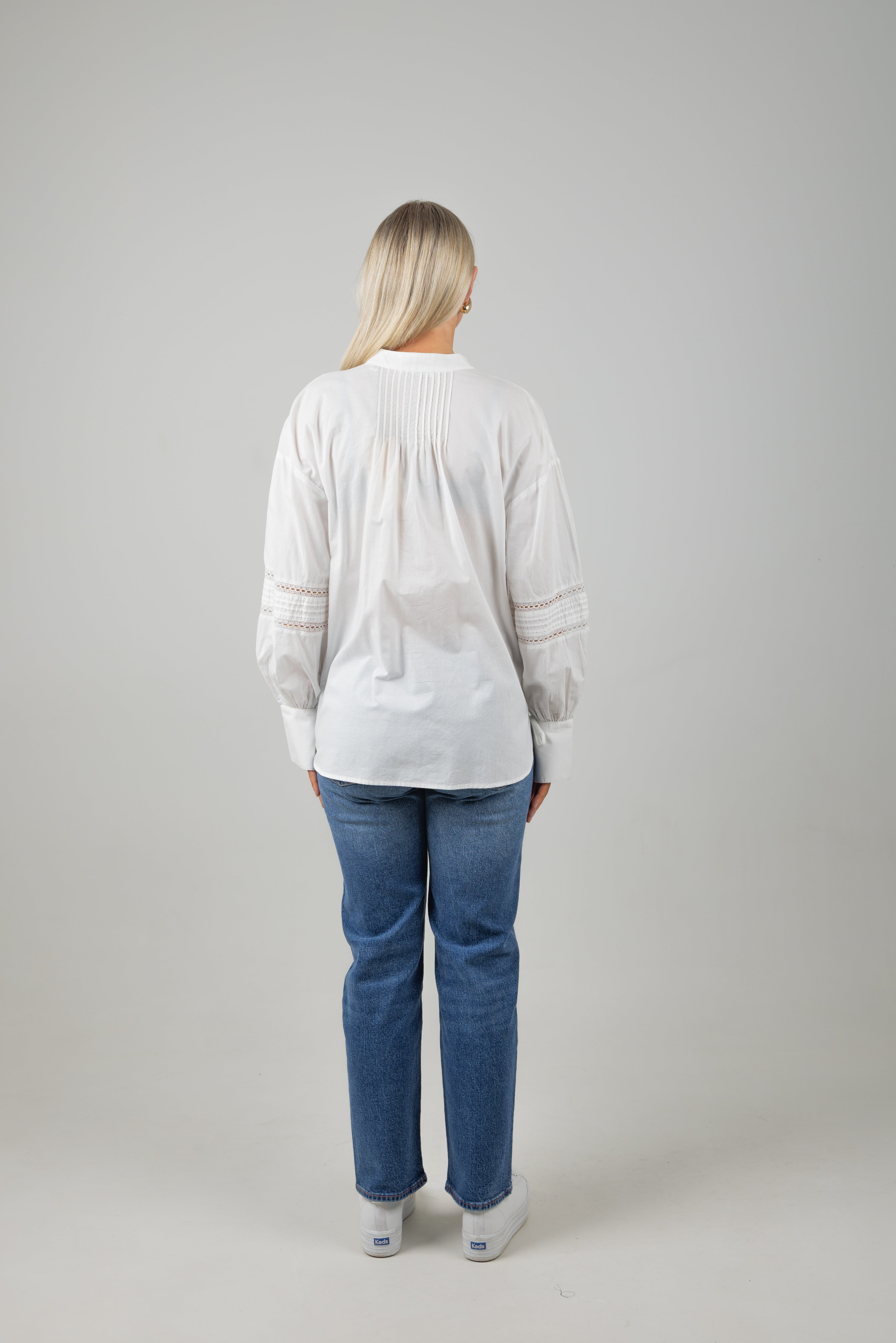LACE TUNIC TOP WHITE
