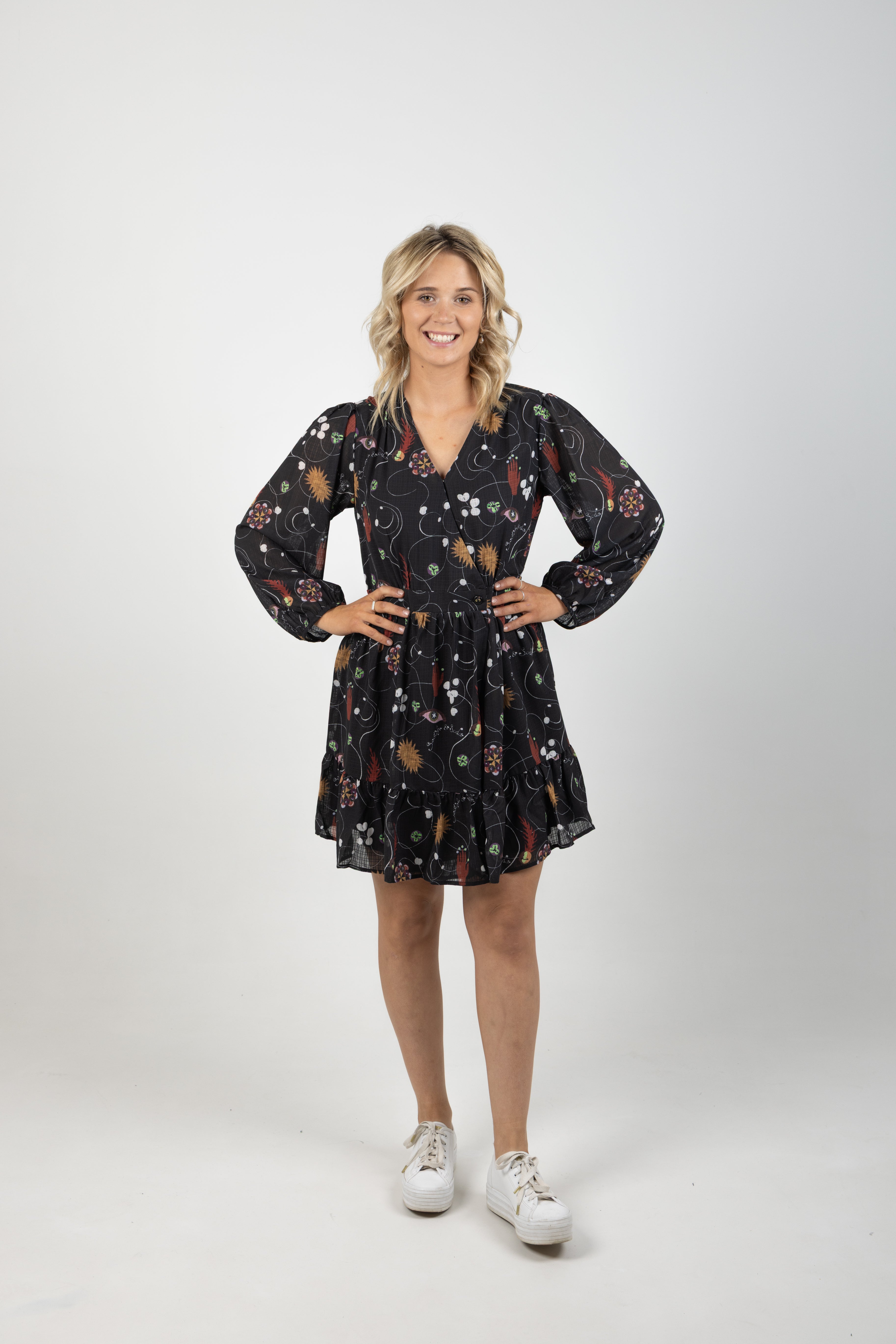 FLORAL MINI WRAP DRESS FREE MIND – Blank Space