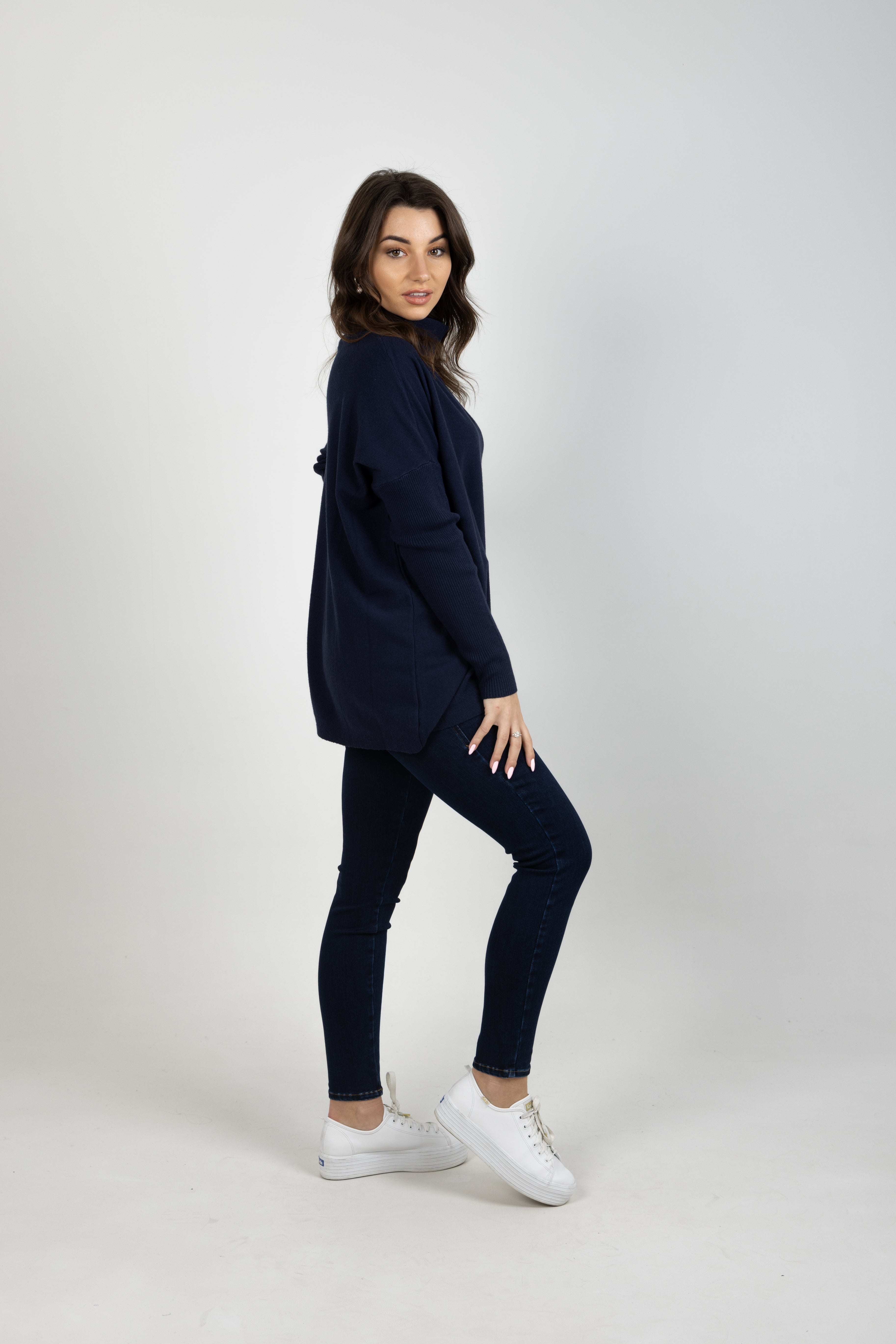 HORIZON RELAXED JUMPER NAVY