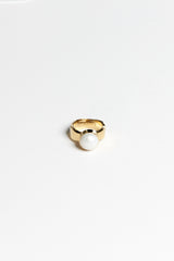 PRETTY PEARL RING 18KT GOLD