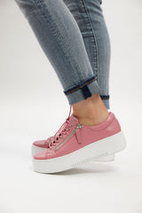 WOLFIE SNEAKERS - PRETTY PINK LEATHER