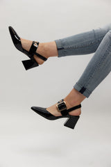 MAGALY HEEL - BLACK PATENT