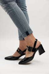 MAGALY HEEL - BLACK PATENT
