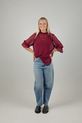 TILLY TOP BURGUNDY