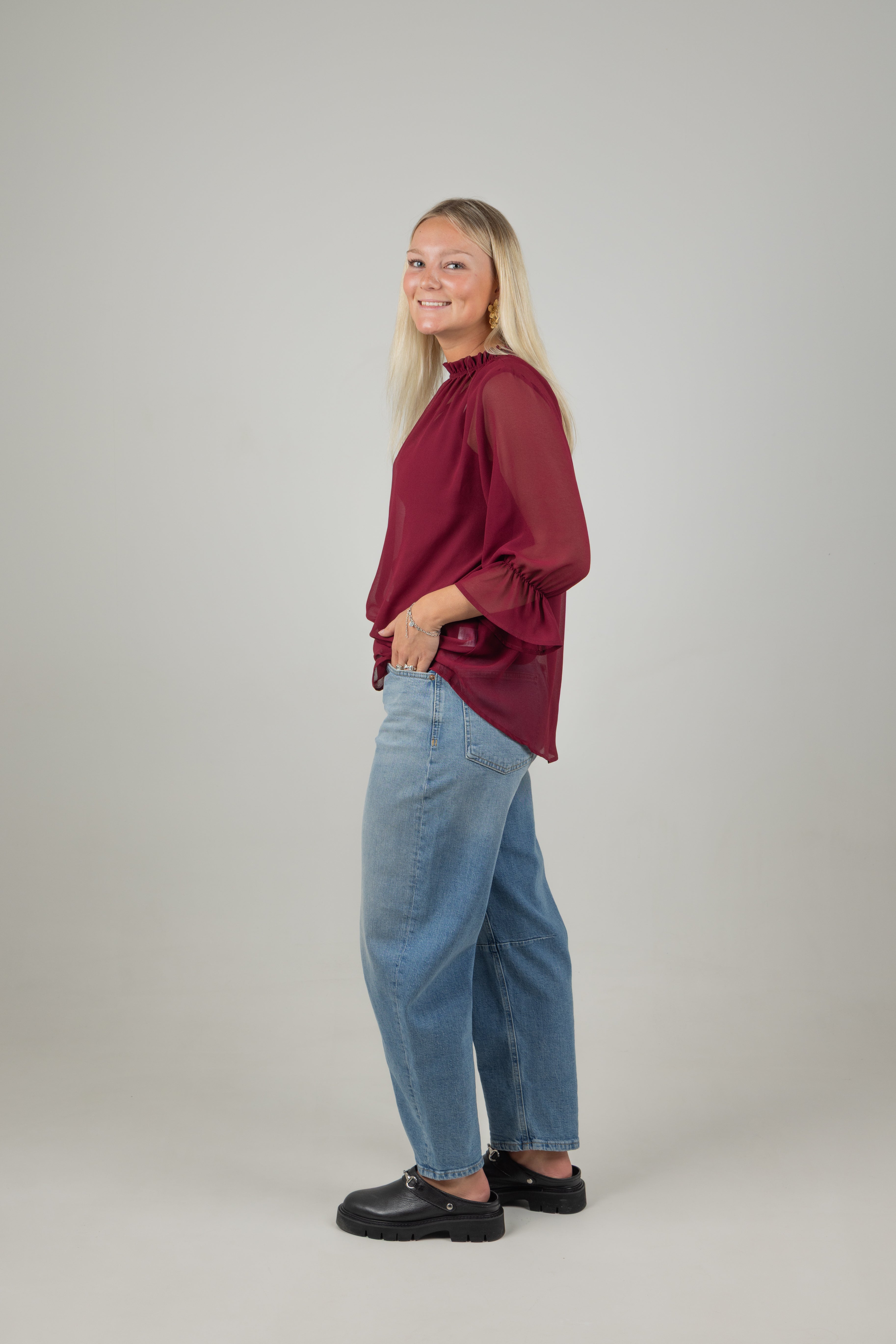 TILLY TOP BURGUNDY