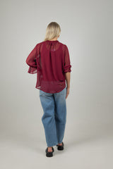 TILLY TOP BURGUNDY