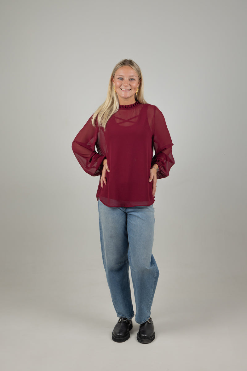 Julia Top Burgundy