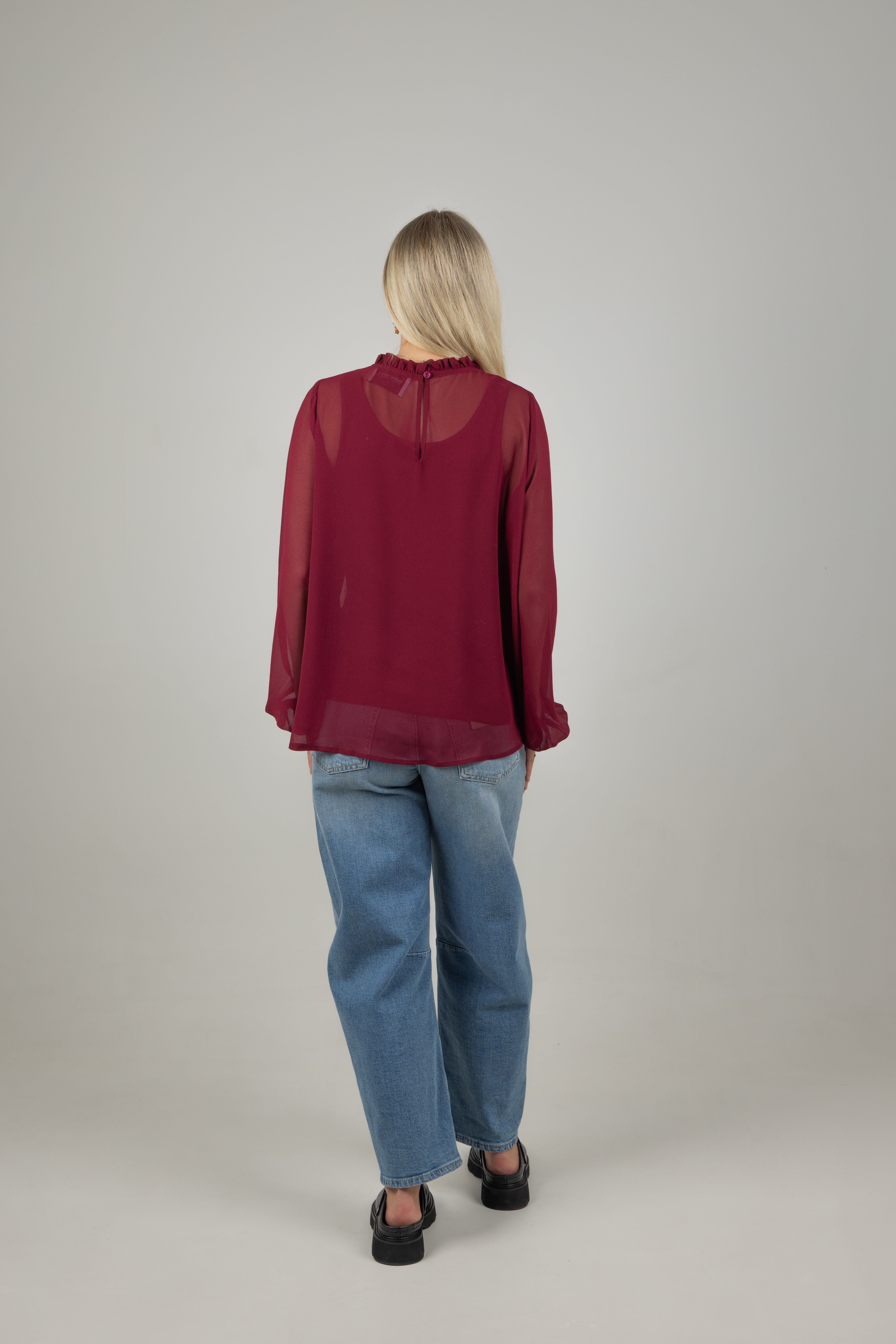 JULIA TOP BURGUNDY