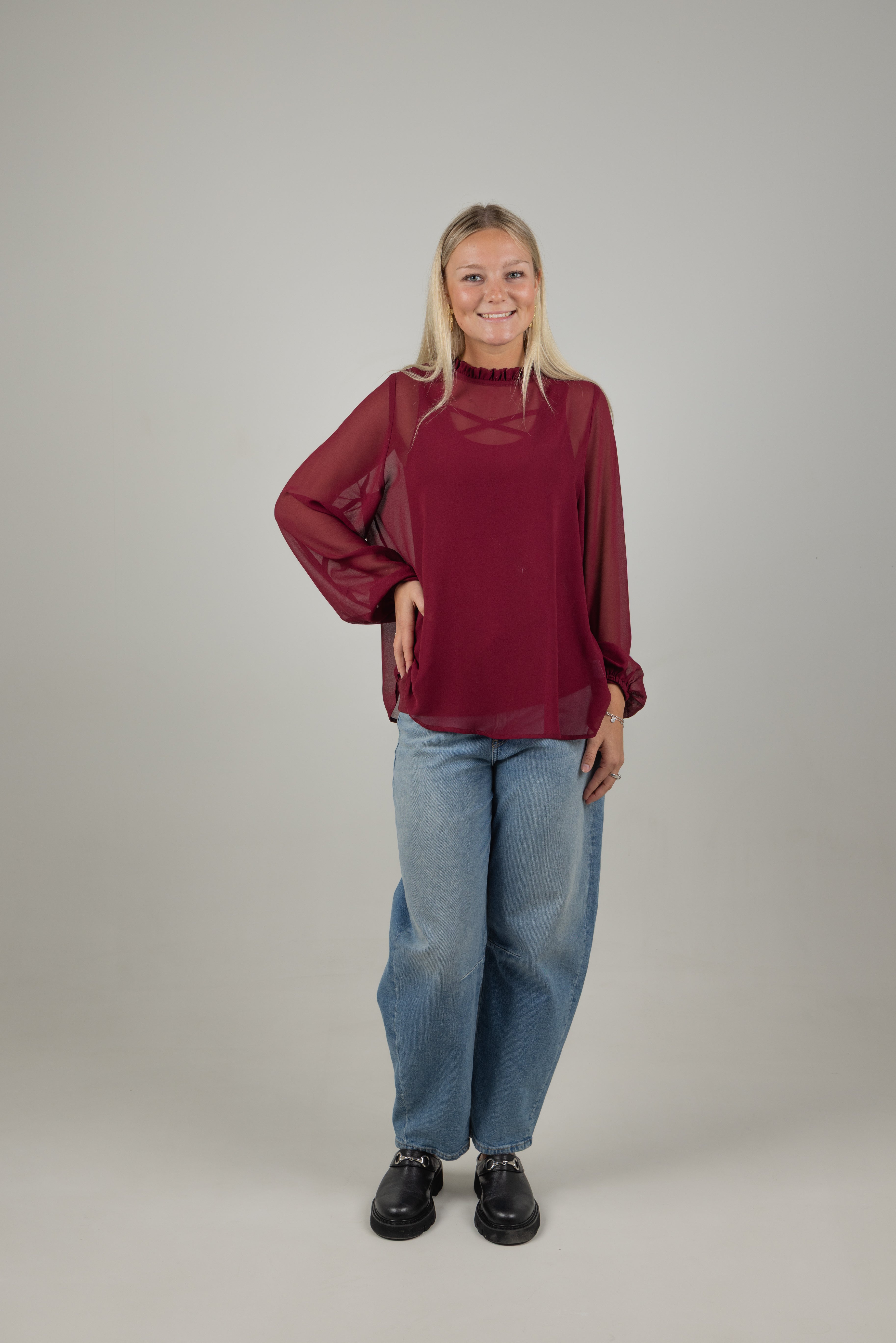 JULIA TOP BURGUNDY