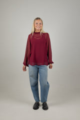 JULIA TOP BURGUNDY