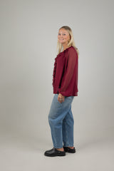 SARAH TOP BURGUNDY