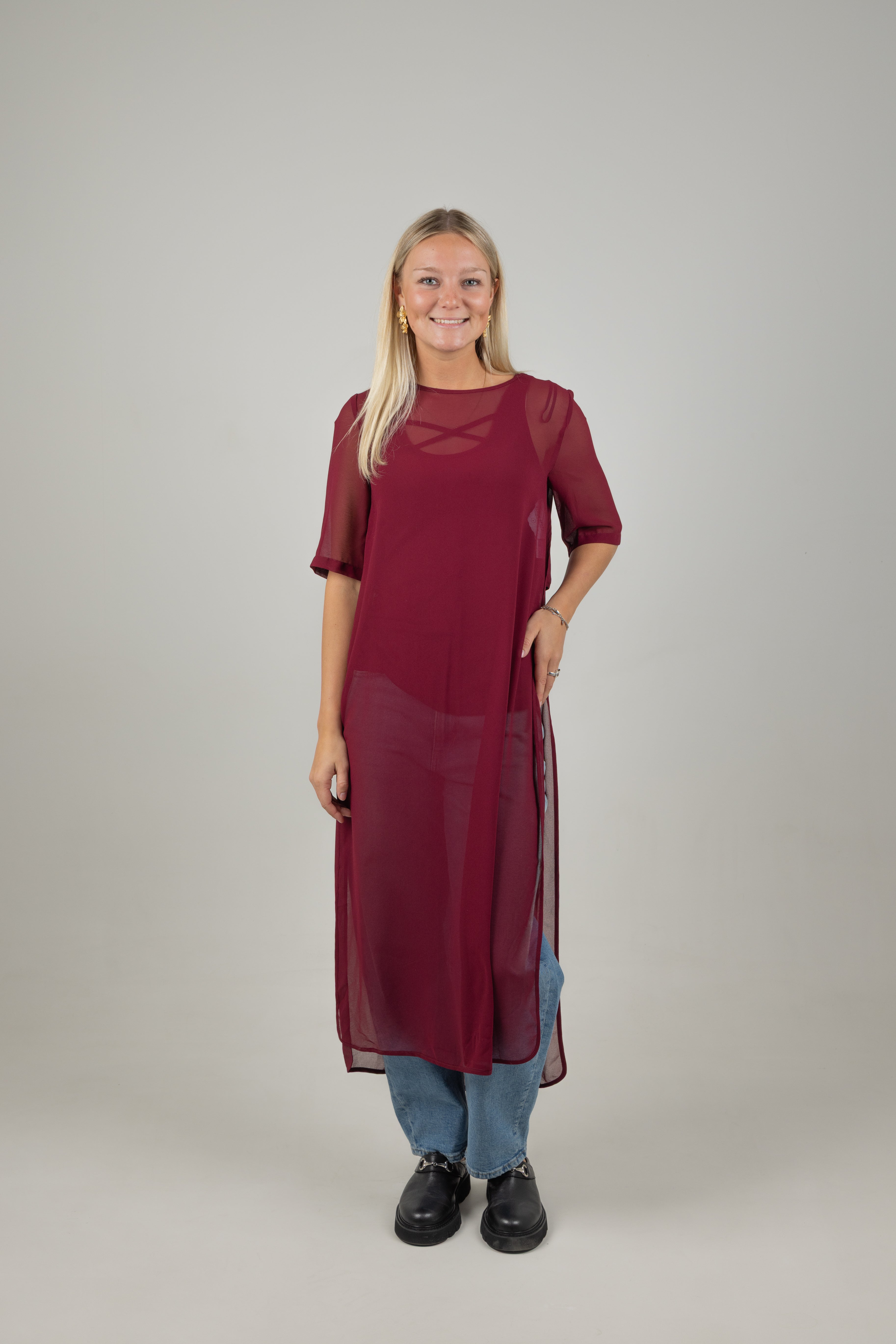 HARPER TABARD BURGUNDY