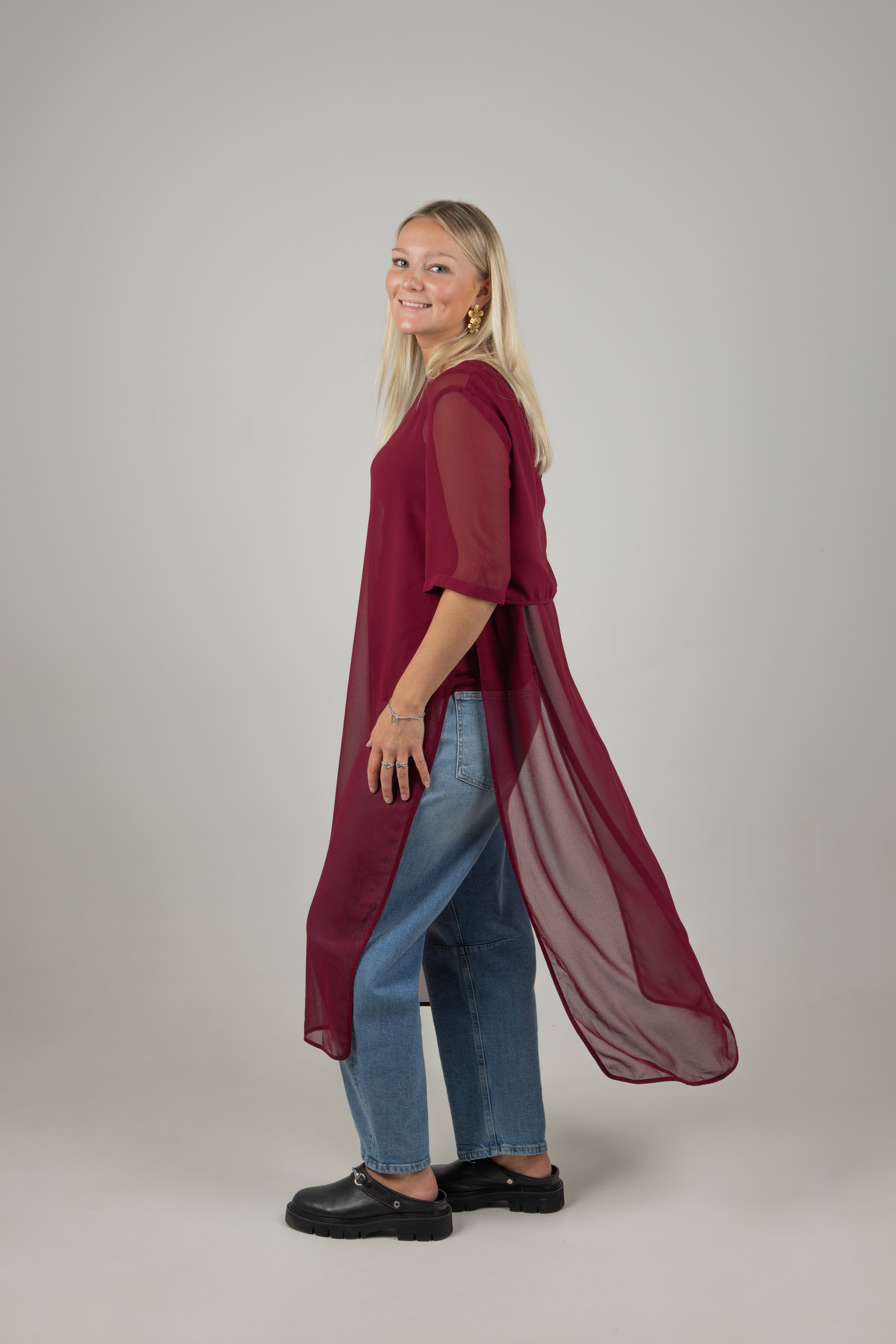 HARPER TABARD BURGUNDY