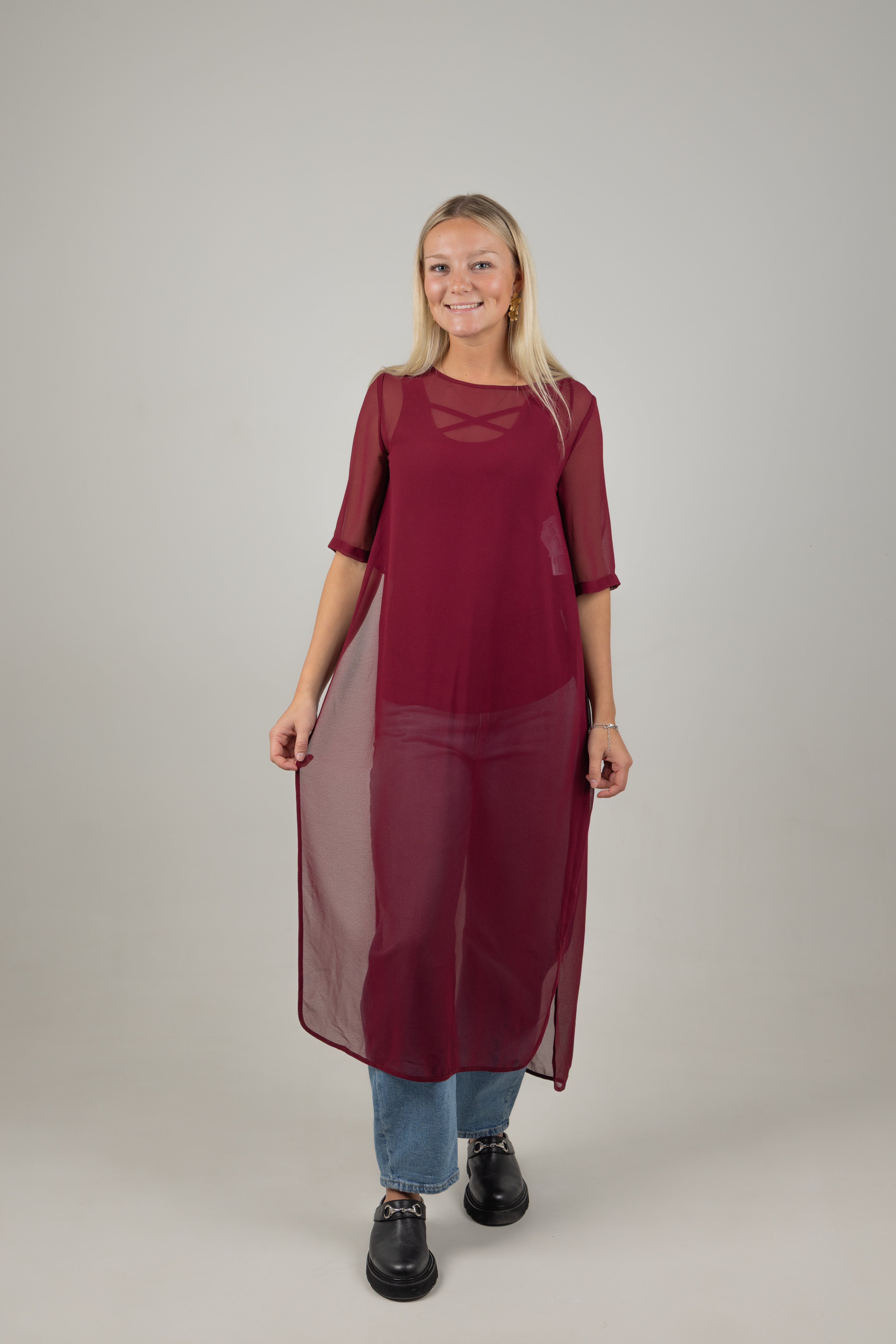 HARPER TABARD BURGUNDY