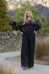 LUCY TOP BOW NOIR PRE ORDER