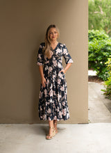 SELMA MAXI DRESS VENICE FLORAL NAVY PRE ORDER