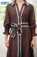 FREDDIE DRESS CHOCOLATE