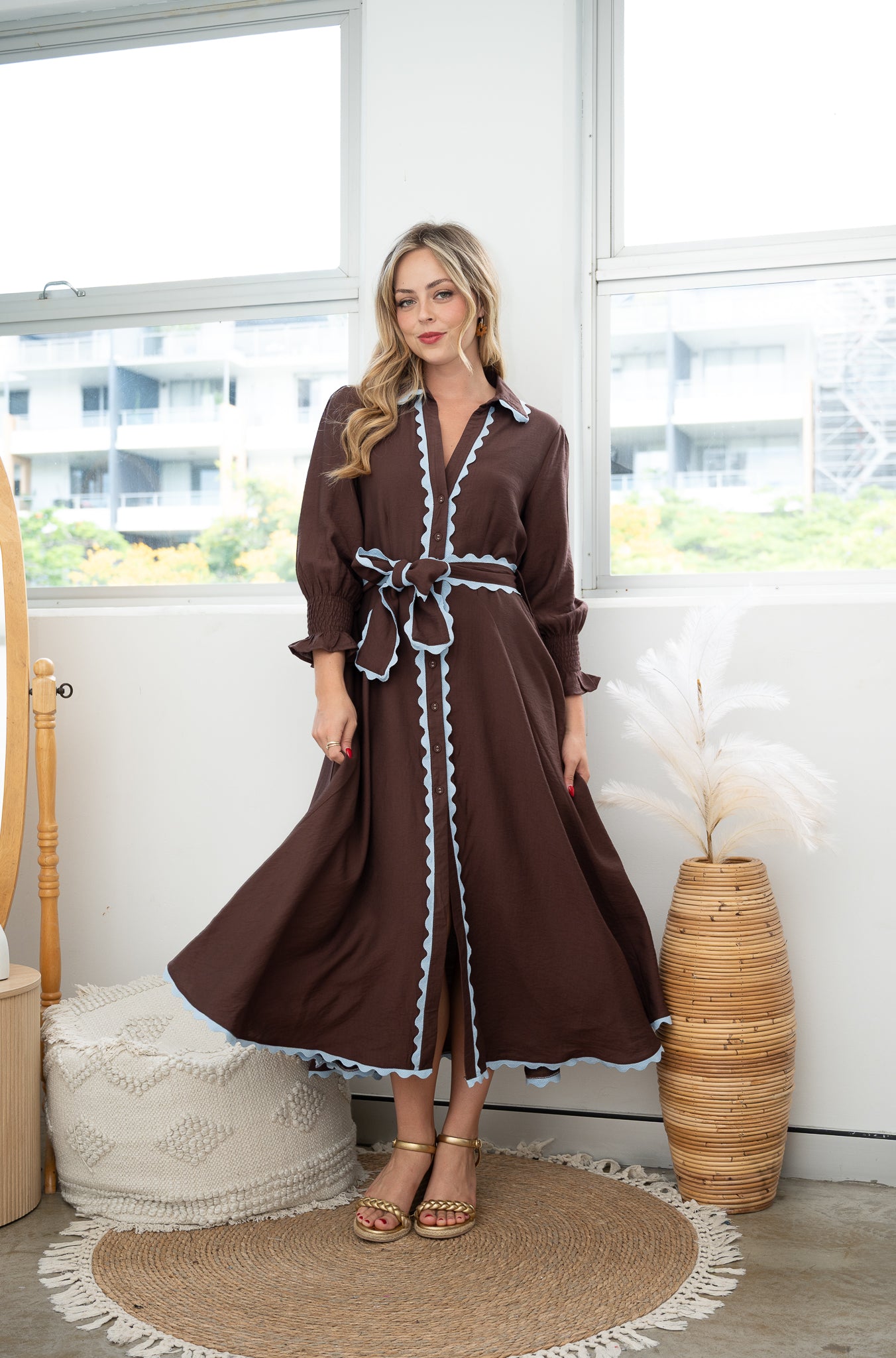FREDDIE DRESS CHOCOLATE