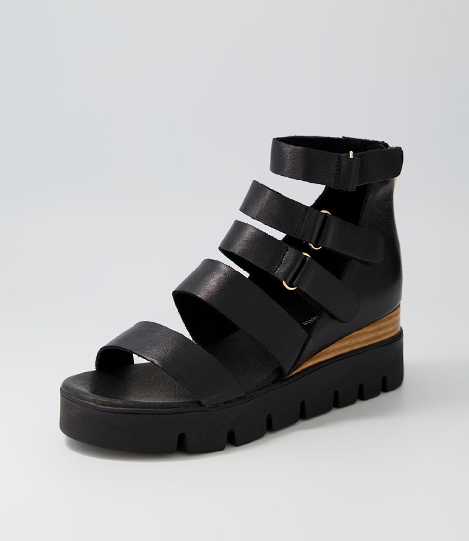 Raafe Sandal Black Natural Leather