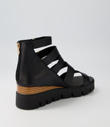 Raafe Sandal Black Natural Leather