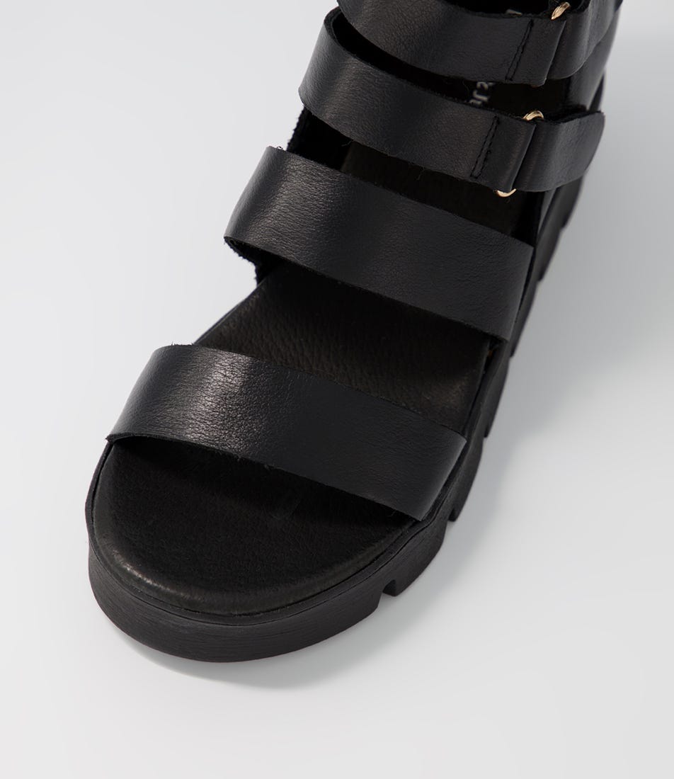 Raafe Sandal Black Natural Leather