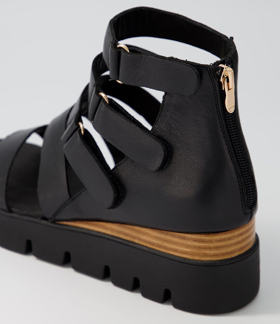 Raafe Sandal Black Natural Leather