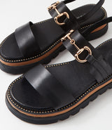 Sabri Sandal Black Leather