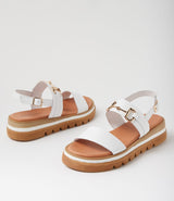 Sabri Sandal White Leather