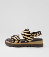 Soner Sandal Camel Chocolate Pony