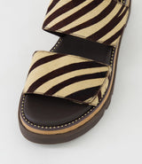 Soner Sandal Camel Chocolate Pony