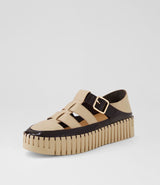 Baytown Sneaker Dark Chocolate Camel Patent