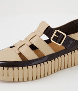 Baytown Sneaker Dark Chocolate Camel Patent