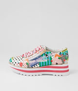 Eammes Lace Up Flats Collage 2 Print Patent