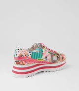 Eammes Lace Up Flats Collage 2 Print Patent