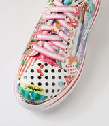 Eammes Lace Up Flats Collage 2 Print Patent