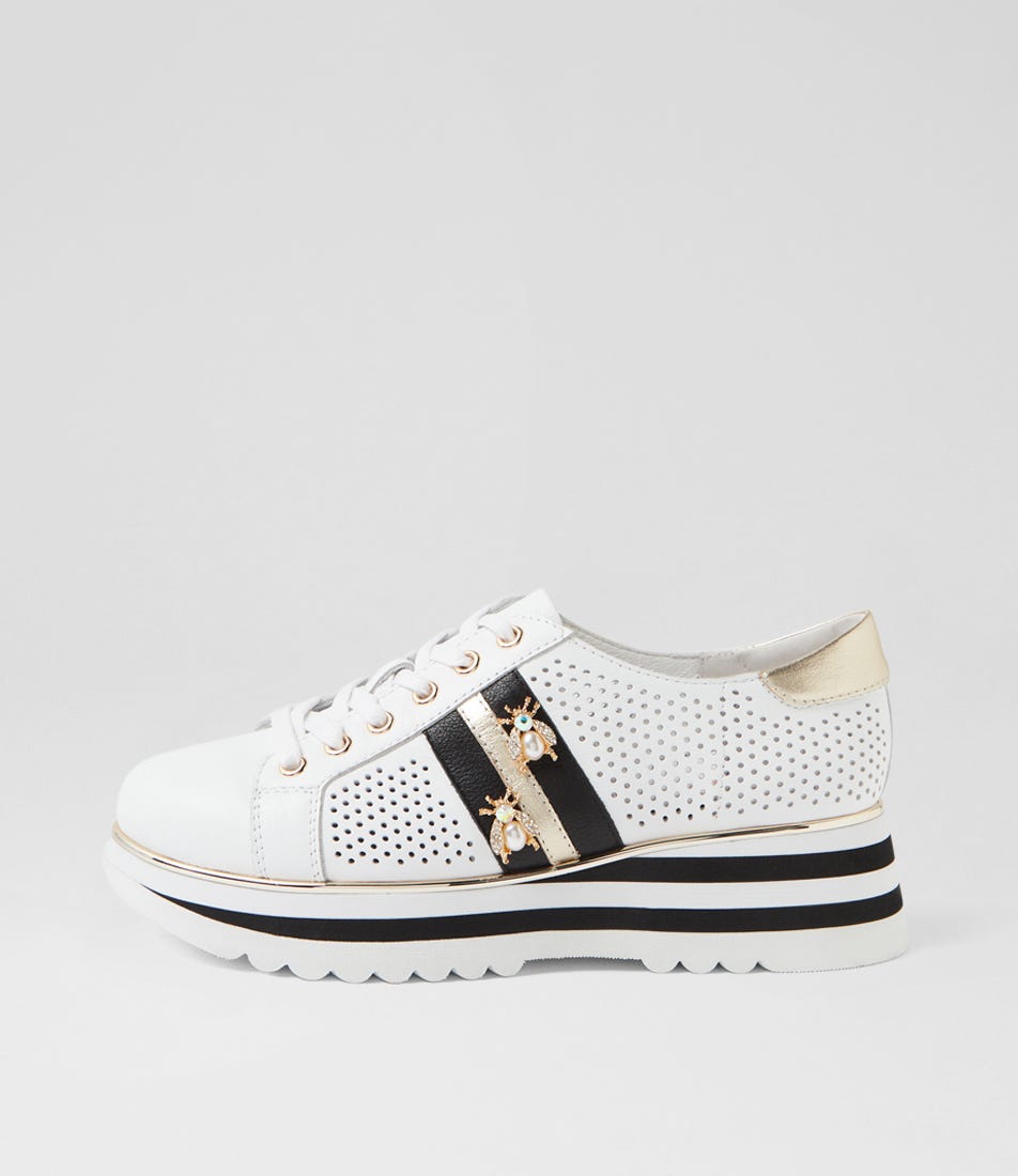 Eaglesy Sneaker White Black Leather