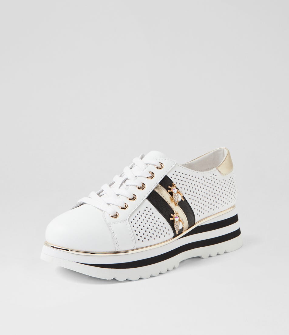 Eaglesy Sneaker White Black Leather