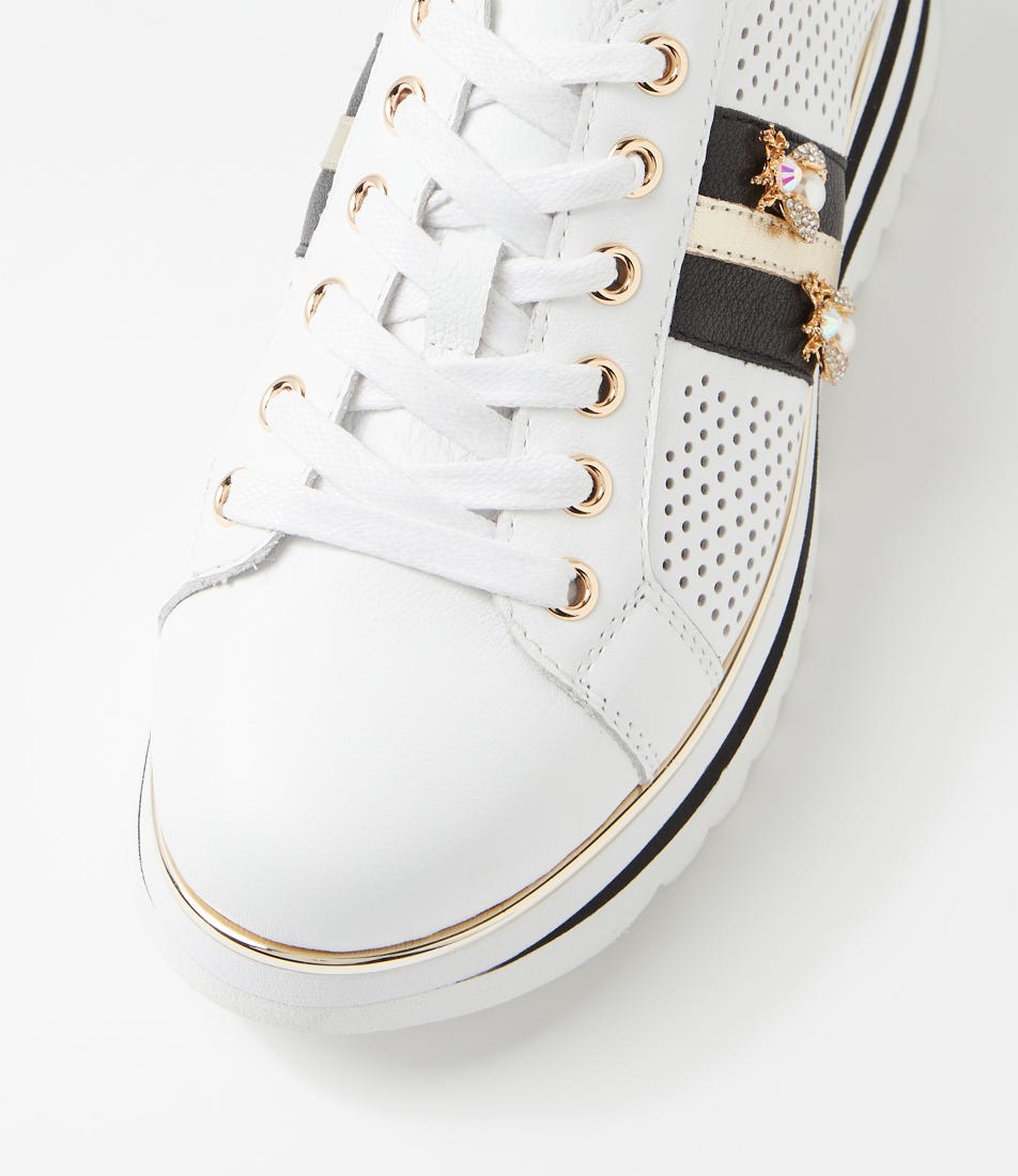 Eaglesy Sneaker White Black Leather