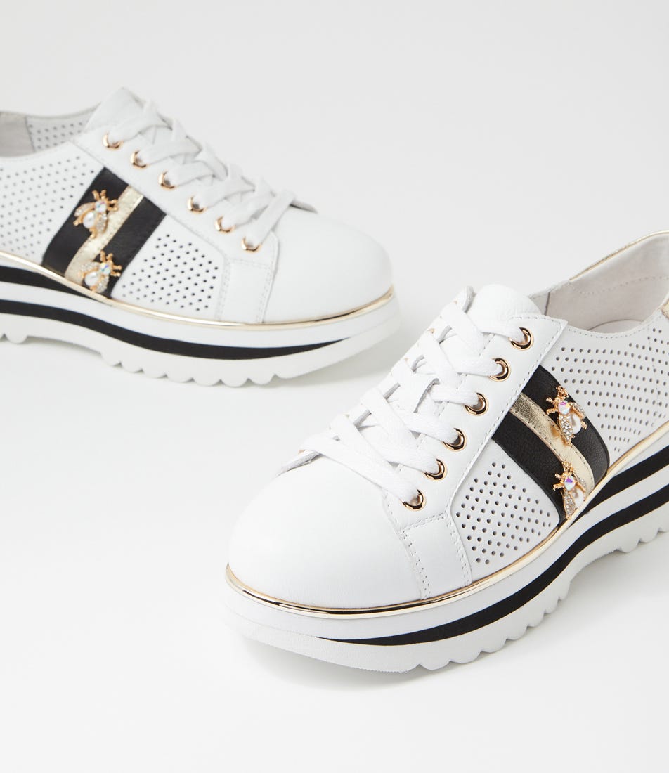 Eaglesy Sneaker White Black Leather