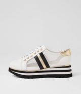 Eminta Sneaker White Black Leather