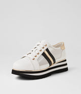 Eminta Sneaker White Black Leather