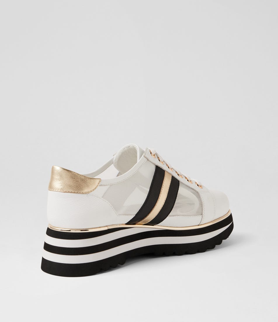 Eminta Sneaker White Black Leather