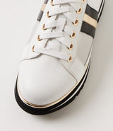 Eminta Sneaker White Black Leather