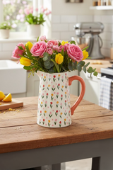 TULIP PRINT CERAMIC JUG