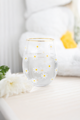 SPRINGTINE PRINT STEMLESS WINE GLASS