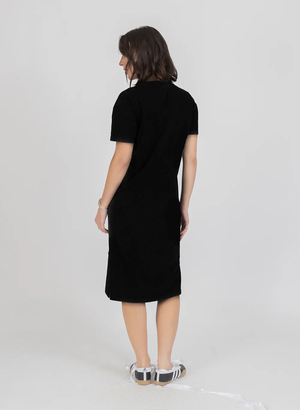 BEBE DRESS CHOOSE YOU WASHED BLACK