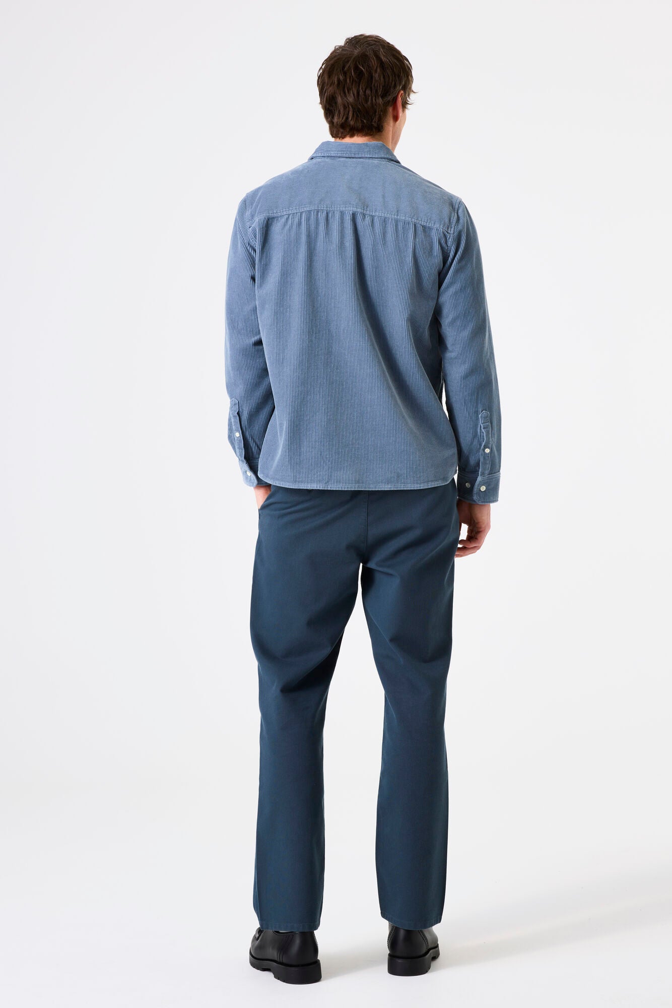 CORD OVERSHIRT STONE BLUE