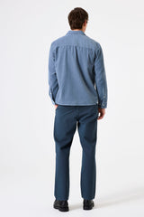CORD OVERSHIRT STONE BLUE