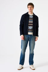 OVERSHIRT JACKET DRESS BLUE